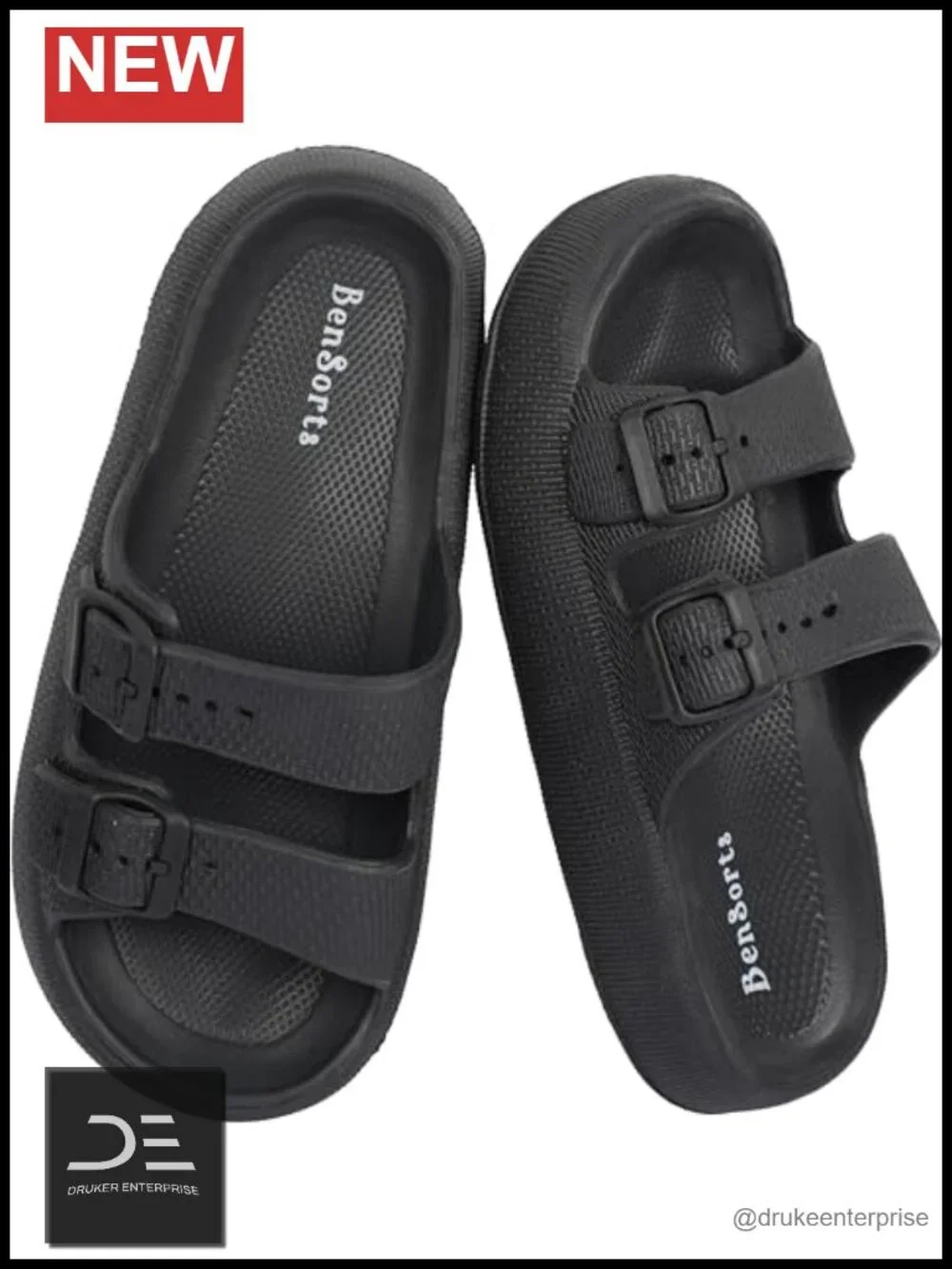 Thick Sole Adjustable Buckle EVA Sandals for Men Women